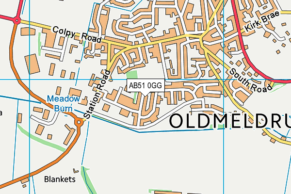 AB51 0GG map - OS VectorMap District (Ordnance Survey) AB51 0GG map - OS VectorMap District (Ordnance Survey)