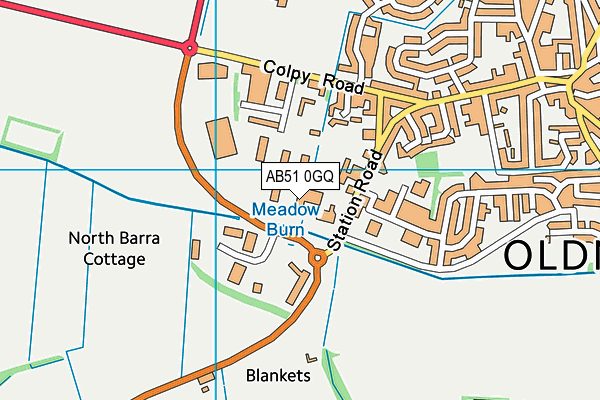 AB51 0GQ map - OS VectorMap District (Ordnance Survey) AB51 0GQ map - OS VectorMap District (Ordnance Survey)