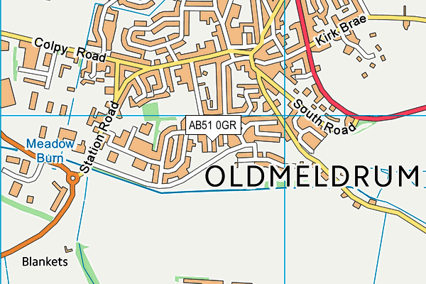 AB51 0GR map - OS VectorMap District (Ordnance Survey) AB51 0GR map - OS VectorMap District (Ordnance Survey)