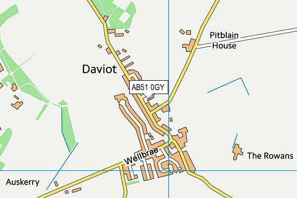 AB51 0GY map - OS VectorMap District (Ordnance Survey) AB51 0GY map - OS VectorMap District (Ordnance Survey)