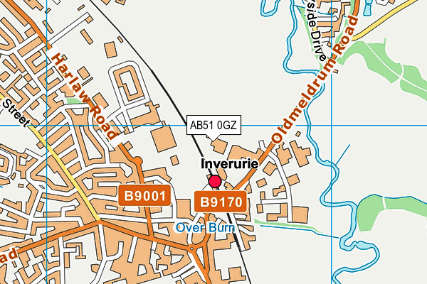 AB51 0GZ map - OS VectorMap District (Ordnance Survey) AB51 0GZ map - OS VectorMap District (Ordnance Survey)