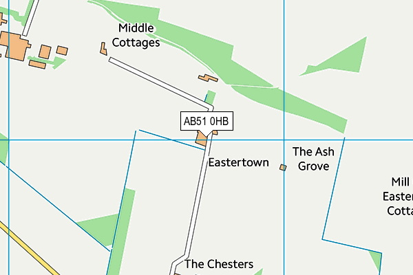 AB51 0HB map - OS VectorMap District (Ordnance Survey) AB51 0HB map - OS VectorMap District (Ordnance Survey)