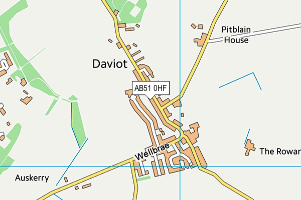 AB51 0HF map - OS VectorMap District (Ordnance Survey) AB51 0HF map - OS VectorMap District (Ordnance Survey)