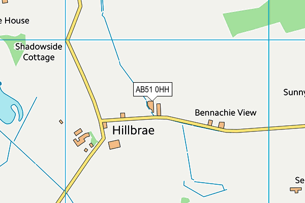 AB51 0HH map - OS VectorMap District (Ordnance Survey) AB51 0HH map - OS VectorMap District (Ordnance Survey)
