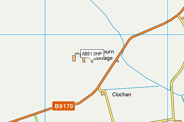 AB51 0HP map - OS VectorMap District (Ordnance Survey) AB51 0HP map - OS VectorMap District (Ordnance Survey)