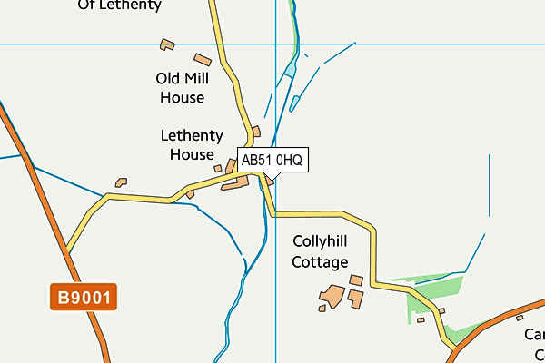 AB51 0HQ map - OS VectorMap District (Ordnance Survey) AB51 0HQ map - OS VectorMap District (Ordnance Survey)