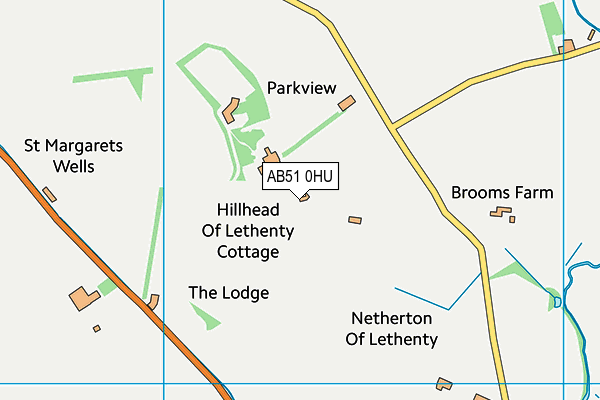 AB51 0HU map - OS VectorMap District (Ordnance Survey) AB51 0HU map - OS VectorMap District (Ordnance Survey)