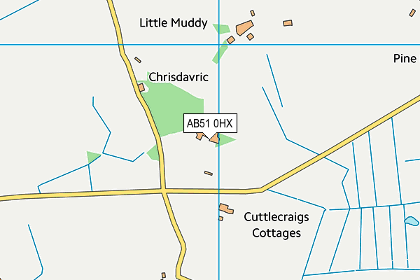 AB51 0HX map - OS VectorMap District (Ordnance Survey) AB51 0HX map - OS VectorMap District (Ordnance Survey)