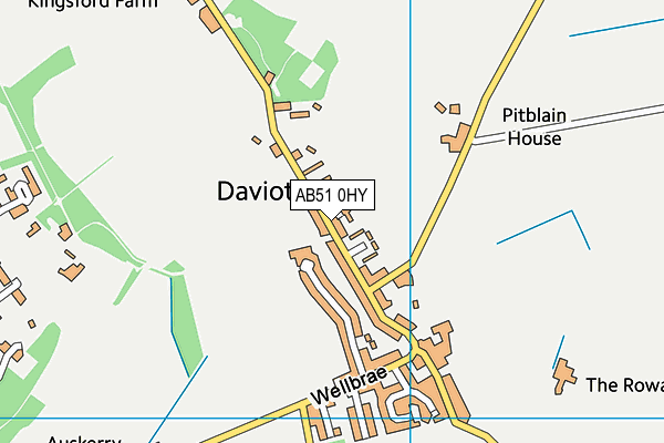 AB51 0HY map - OS VectorMap District (Ordnance Survey) AB51 0HY map - OS VectorMap District (Ordnance Survey)