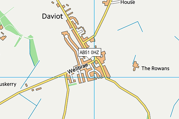 AB51 0HZ map - OS VectorMap District (Ordnance Survey) AB51 0HZ map - OS VectorMap District (Ordnance Survey)