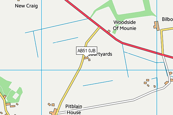 AB51 0JB map - OS VectorMap District (Ordnance Survey) AB51 0JB map - OS VectorMap District (Ordnance Survey)