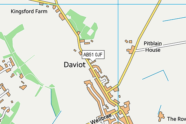 AB51 0JF map - OS VectorMap District (Ordnance Survey) AB51 0JF map - OS VectorMap District (Ordnance Survey)