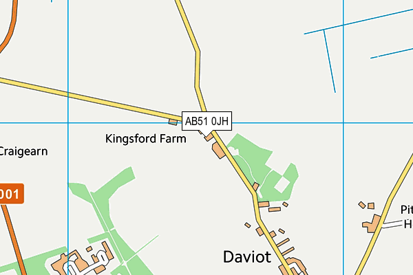 AB51 0JH map - OS VectorMap District (Ordnance Survey) AB51 0JH map - OS VectorMap District (Ordnance Survey)