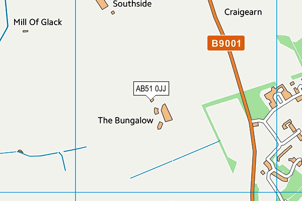 AB51 0JJ map - OS VectorMap District (Ordnance Survey) AB51 0JJ map - OS VectorMap District (Ordnance Survey)