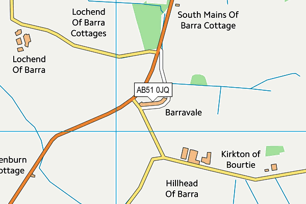 AB51 0JQ map - OS VectorMap District (Ordnance Survey) AB51 0JQ map - OS VectorMap District (Ordnance Survey)