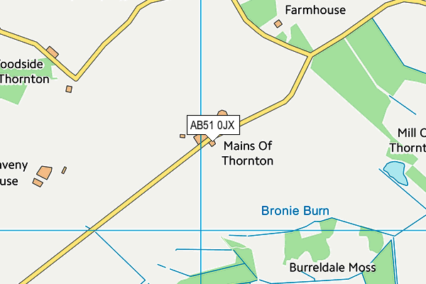AB51 0JX map - OS VectorMap District (Ordnance Survey) AB51 0JX map - OS VectorMap District (Ordnance Survey)