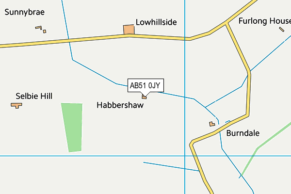 AB51 0JY map - OS VectorMap District (Ordnance Survey) AB51 0JY map - OS VectorMap District (Ordnance Survey)