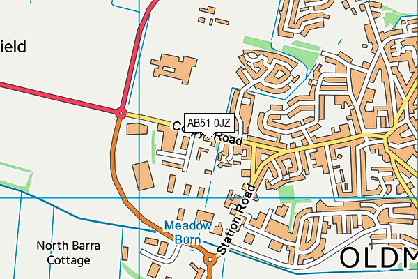 AB51 0JZ map - OS VectorMap District (Ordnance Survey) AB51 0JZ map - OS VectorMap District (Ordnance Survey)
