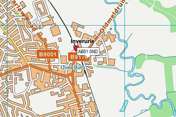 AB51 0ND map - OS VectorMap District (Ordnance Survey) AB51 0ND map - OS VectorMap District (Ordnance Survey)