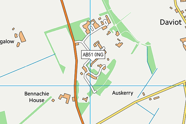 AB51 0NG map - OS VectorMap District (Ordnance Survey) AB51 0NG map - OS VectorMap District (Ordnance Survey)
