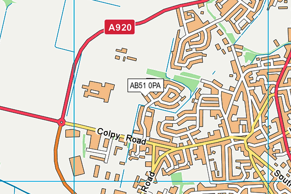 AB51 0PA map - OS VectorMap District (Ordnance Survey) AB51 0PA map - OS VectorMap District (Ordnance Survey)