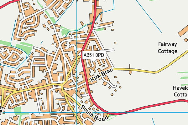 AB51 0PD map - OS VectorMap District (Ordnance Survey) AB51 0PD map - OS VectorMap District (Ordnance Survey)