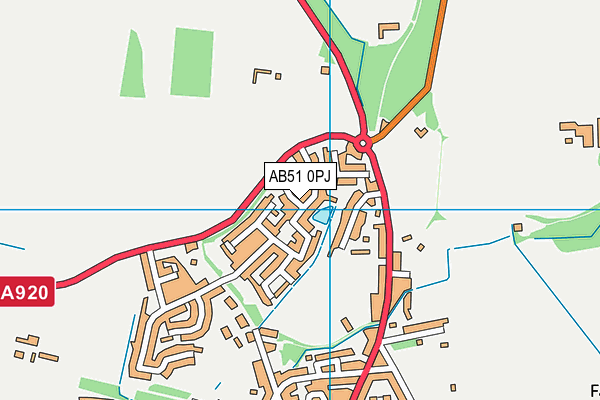 AB51 0PJ map - OS VectorMap District (Ordnance Survey) AB51 0PJ map - OS VectorMap District (Ordnance Survey)