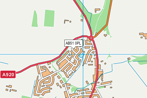 AB51 0PL map - OS VectorMap District (Ordnance Survey) AB51 0PL map - OS VectorMap District (Ordnance Survey)