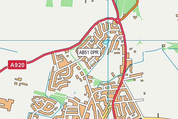 AB51 0PR map - OS VectorMap District (Ordnance Survey) AB51 0PR map - OS VectorMap District (Ordnance Survey)