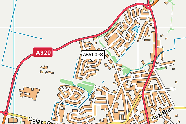 AB51 0PS map - OS VectorMap District (Ordnance Survey) AB51 0PS map - OS VectorMap District (Ordnance Survey)