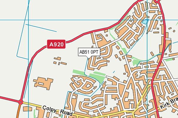 AB51 0PT map - OS VectorMap District (Ordnance Survey) AB51 0PT map - OS VectorMap District (Ordnance Survey)