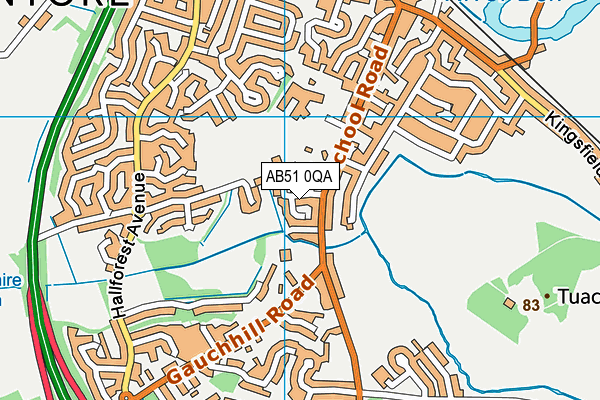 AB51 0QA map - OS VectorMap District (Ordnance Survey) AB51 0QA map - OS VectorMap District (Ordnance Survey)