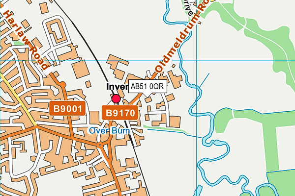 AB51 0QR map - OS VectorMap District (Ordnance Survey) AB51 0QR map - OS VectorMap District (Ordnance Survey)
