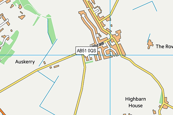 AB51 0QS map - OS VectorMap District (Ordnance Survey) AB51 0QS map - OS VectorMap District (Ordnance Survey)