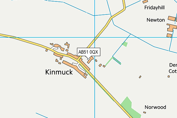 AB51 0QX map - OS VectorMap District (Ordnance Survey) AB51 0QX map - OS VectorMap District (Ordnance Survey)