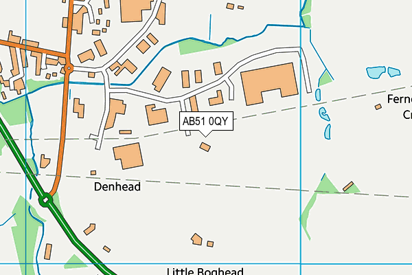 AB51 0QY map - OS VectorMap District (Ordnance Survey) AB51 0QY map - OS VectorMap District (Ordnance Survey)