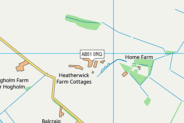 AB51 0RQ map - OS VectorMap District (Ordnance Survey) AB51 0RQ map - OS VectorMap District (Ordnance Survey)