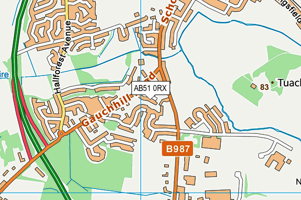 AB51 0RX map - OS VectorMap District (Ordnance Survey) AB51 0RX map - OS VectorMap District (Ordnance Survey)