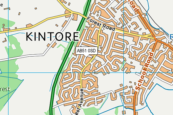 AB51 0SD map - OS VectorMap District (Ordnance Survey) AB51 0SD map - OS VectorMap District (Ordnance Survey)