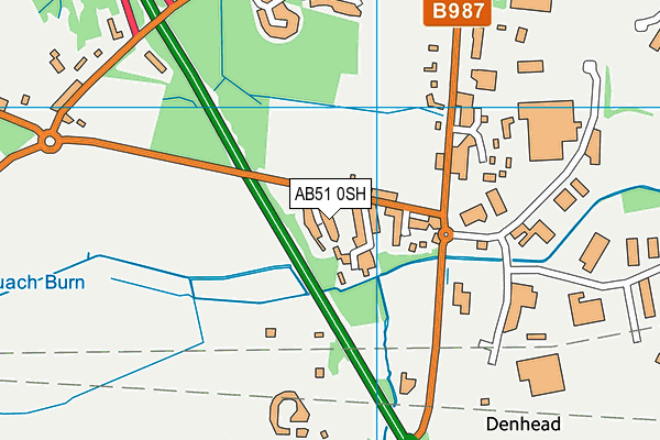 AB51 0SH map - OS VectorMap District (Ordnance Survey) AB51 0SH map - OS VectorMap District (Ordnance Survey)