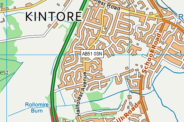 AB51 0SN map - OS VectorMap District (Ordnance Survey) AB51 0SN map - OS VectorMap District (Ordnance Survey)