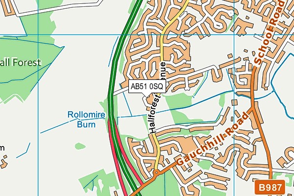 AB51 0SQ map - OS VectorMap District (Ordnance Survey) AB51 0SQ map - OS VectorMap District (Ordnance Survey)
