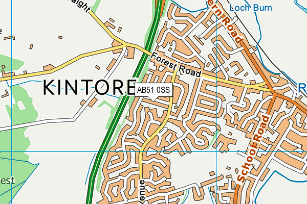 AB51 0SS map - OS VectorMap District (Ordnance Survey) AB51 0SS map - OS VectorMap District (Ordnance Survey)