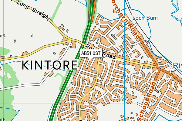 AB51 0ST map - OS VectorMap District (Ordnance Survey) AB51 0ST map - OS VectorMap District (Ordnance Survey)