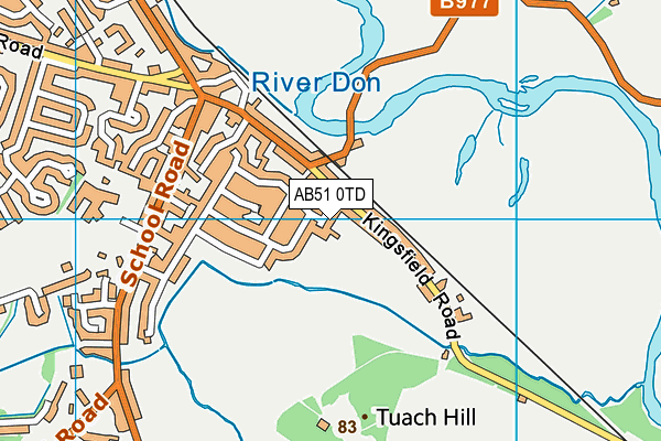 AB51 0TD map - OS VectorMap District (Ordnance Survey) AB51 0TD map - OS VectorMap District (Ordnance Survey)