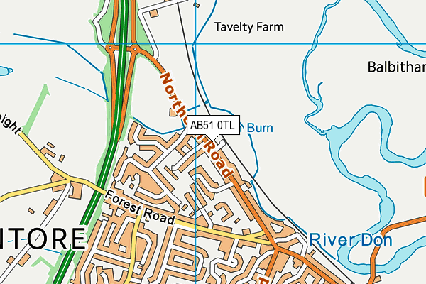 AB51 0TL map - OS VectorMap District (Ordnance Survey) AB51 0TL map - OS VectorMap District (Ordnance Survey)