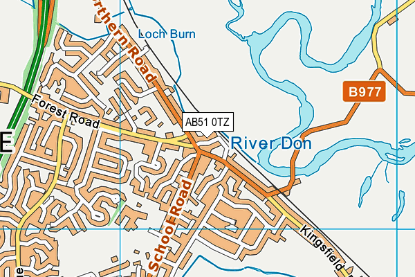 AB51 0TZ map - OS VectorMap District (Ordnance Survey) AB51 0TZ map - OS VectorMap District (Ordnance Survey)