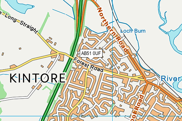 AB51 0UF map - OS VectorMap District (Ordnance Survey) AB51 0UF map - OS VectorMap District (Ordnance Survey)