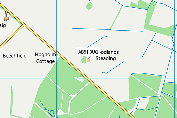 AB51 0UQ map - OS VectorMap District (Ordnance Survey) AB51 0UQ map - OS VectorMap District (Ordnance Survey)