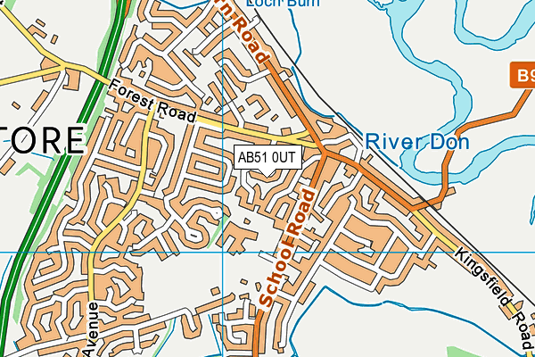 AB51 0UT map - OS VectorMap District (Ordnance Survey) AB51 0UT map - OS VectorMap District (Ordnance Survey)